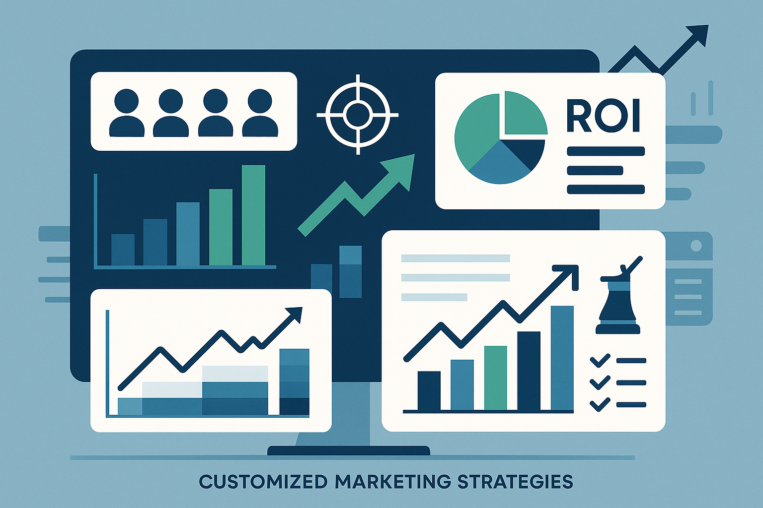 Our Customised Marketing Strategies are tailored to fit your unique business goals and target audience. Leveraging expert analysis, we design actionable plans that maximize your market reach and drive measurable growth. By focusing on data-driven insights and personalized approaches, these strategies optimize your marketing efforts for maximum impact and ROI.
