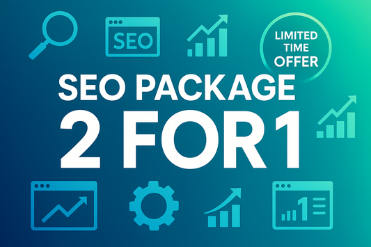 SEO package 2 for 1 promotional